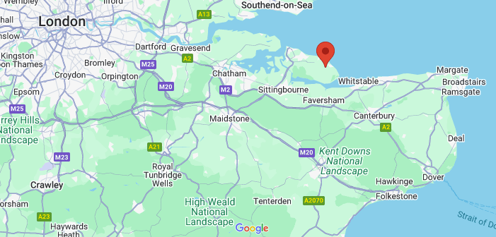 KBL Cleaning service area map covering Kent and surrounding areas