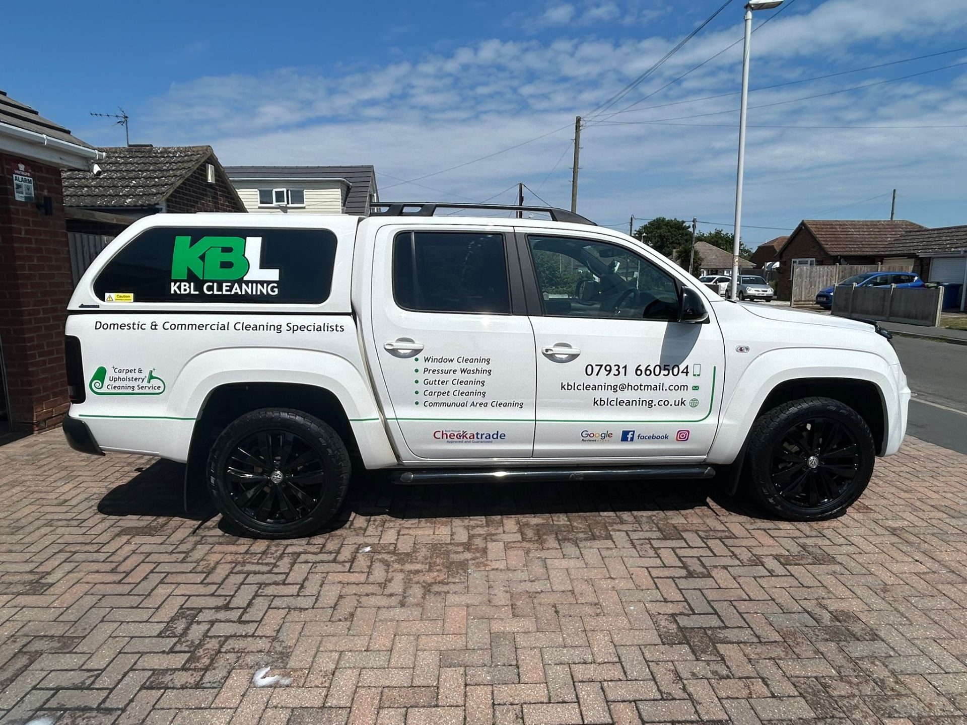 KBL Cleaning professional service van showcasing our mobile cleaning services across Sheerness and Kent